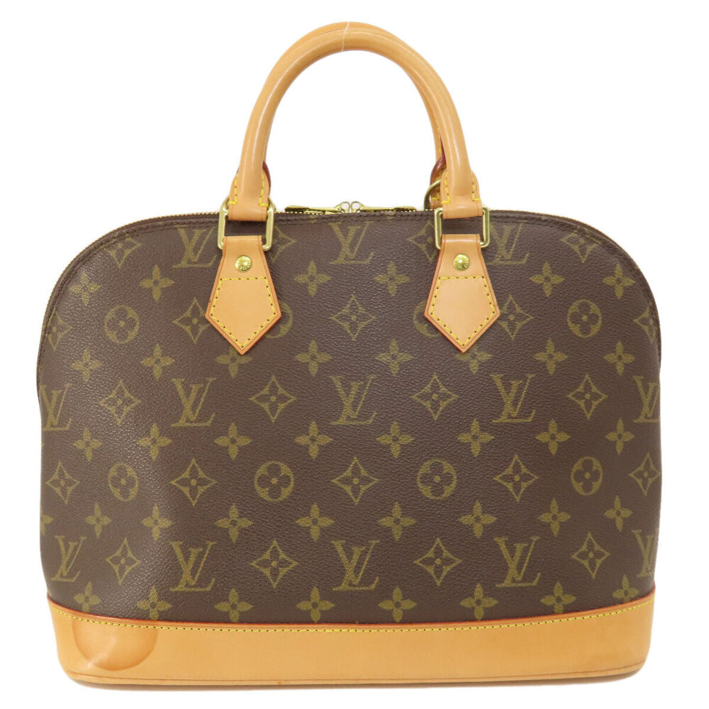 Louis Vuitton Alma Monogram Canvas Handbag Brown